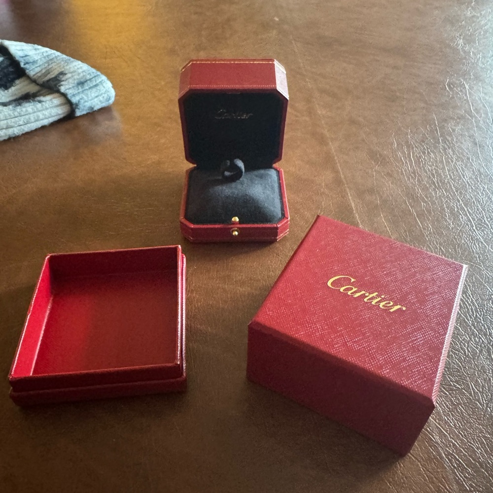CARTIER BOX AND RING HOLDER